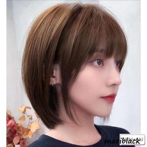 格安 ボブウィッグ 自然な人毛100%フルウィ...の詳細画像2