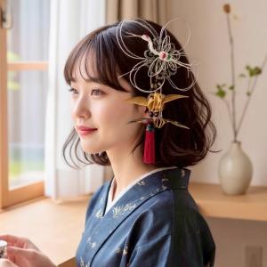 トーク帽 トークハット 黒 成人式 髪飾り 和装 レース リボン 卒業式