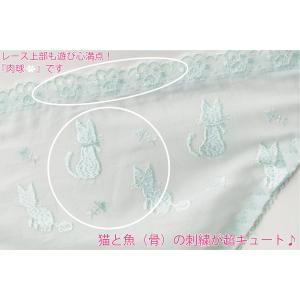 ショーツレディース 綿100% 猫柄 フルバッ...の詳細画像3