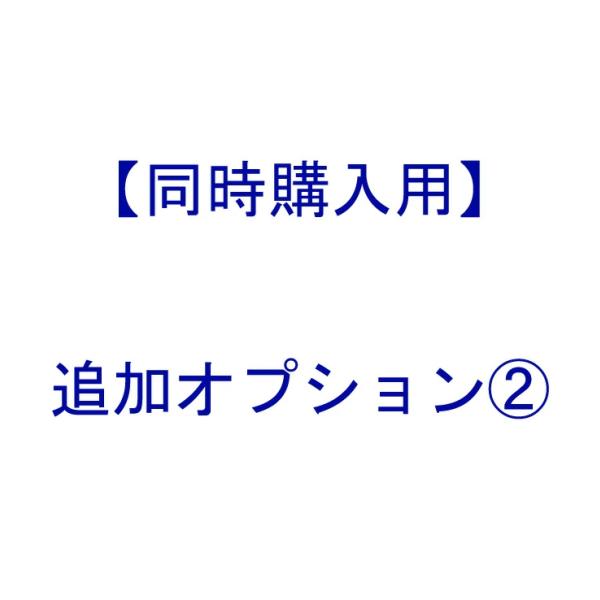 【 同時購入用 ： 追加 オプション 】オプション(2) ※本体別売り 単品販売不可