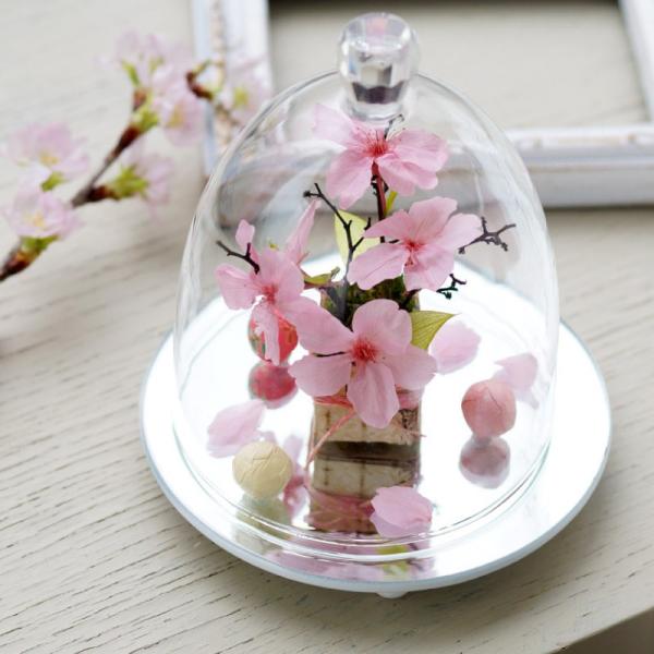 花 ギフト 桜 ドーム プリザーブドフラワー サクラ お花 プレゼント 退職祝い 結婚記念日 還暦祝...