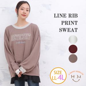 大きいサイズ レディース トップス ラインリブ プルオーバー トレーナー Ll 3l 4l 秋 秋物 秋服 冬 冬物 冬服 ぽっちゃり ゆったり かわいい 2495 大きいサイズ レディース マリリン 通販 Yahoo ショッピング