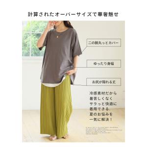 大きいサイズ レディース トップス 涼しくさら...の詳細画像5