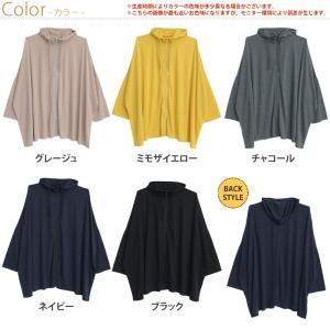大きいサイズ レディース UVカットパーカー ...の詳細画像1