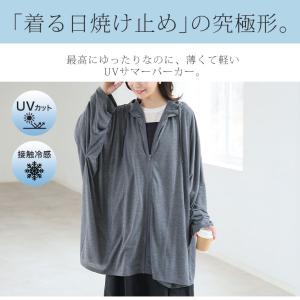 大きいサイズ レディース UVカットパーカー ...の詳細画像2