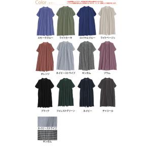 爆買 大きいサイズ レディース シャツワンピー...の詳細画像2