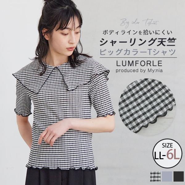 大きいサイズ レディース ブラウス LUMFORLE　produced by My:nia T/C/...