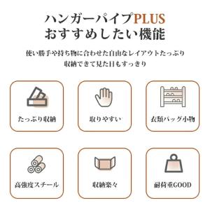 ハンガーラック スリム 棚付き キャスター付き...の詳細画像1
