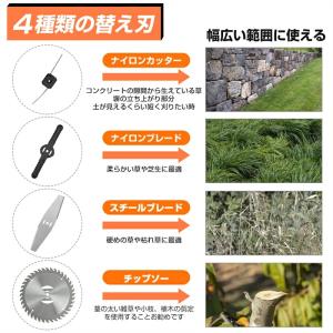 【即納 刈刃4種類 残量表示】一年間保証 草刈...の詳細画像3