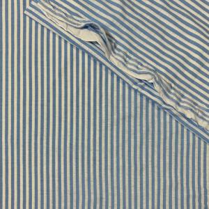 接触冷感生地アイスコットン（ストライプ/青）