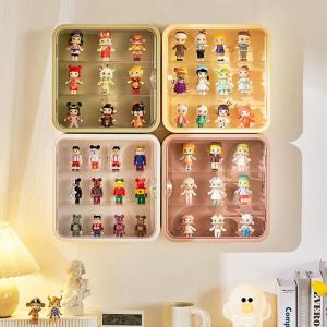 コレクションケース 展示ボックス 壁掛け 卓上 人形ケース 透明 収納ボックス 防塵 扉付き フィギュアケース ディスプレイケース ディスプ｜marin-store
