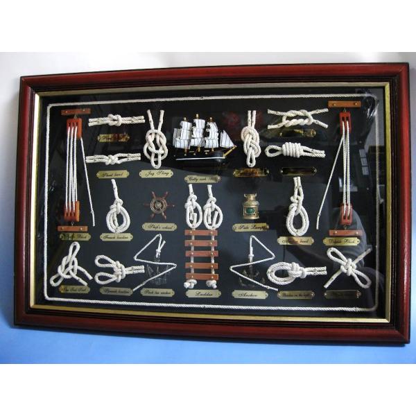 ロープノット額 クラシック   プレゼント 父の日 マリンテイスト