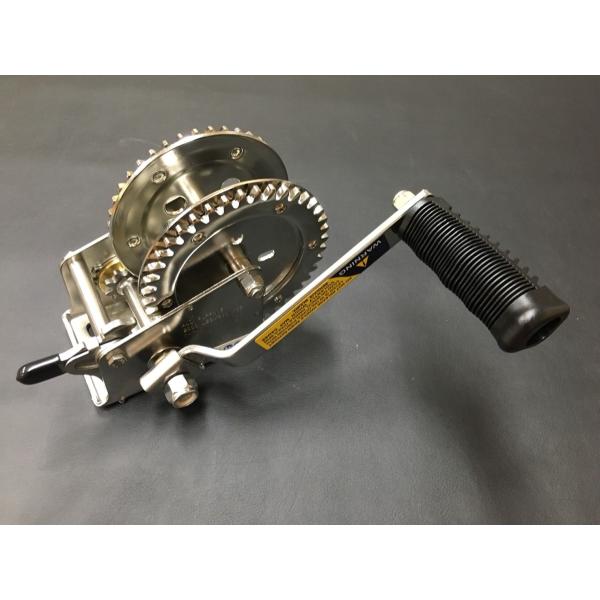 ステンレス ハンドウィンチ 最大牽引重量 [2000lbs/約900kg]  *REXトレーラー*A...