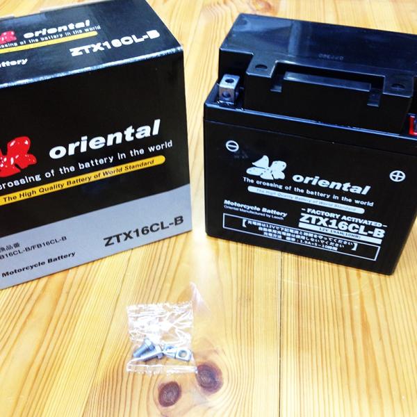 ORIENTAL（オリエンタル） バッテリー ZTX16CL-B 密閉型　GELバッテリー