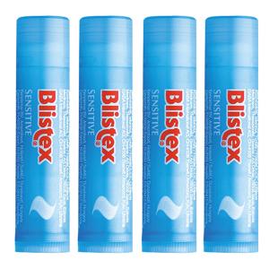 リップクリーム 4本セット Blistex SENSITIVE ブリステックス センシティブ 無香料...