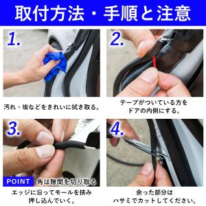 ドアエッジプロテクター ウエス付き ドアモール...の詳細画像5