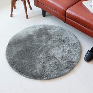 リファニ シャギーラグ ペコラ ラウンド 円形 M 90cm マイクロファイバー 洗えるラグ 滑り止め付き ホットカー