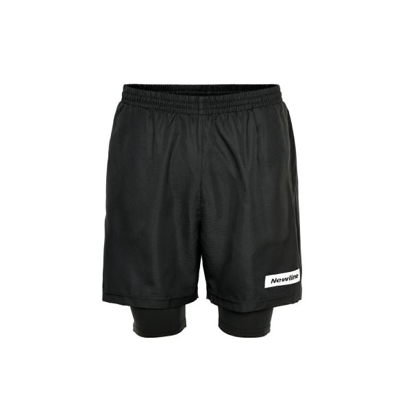 ニューライン newline メンズ ブラック 2レイショーツ Black 2-Lay Shorts...