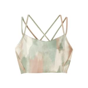 ダンスキン DANSKIN PRINT MIDDLE TOP プリントミドルトップ  レディース ベージュ スポーツ フィットネス ブラトップ DC121300P-SB