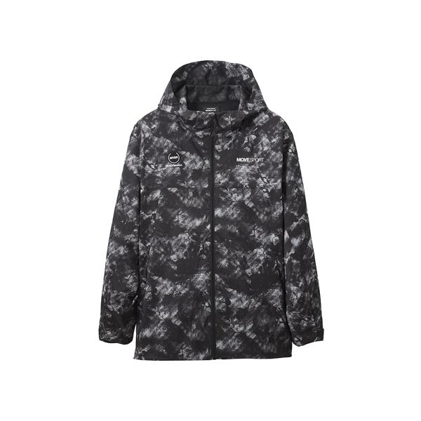 デサント DESCENTE 総柄グラフィック バックロゴ フルジップフーディー メンズ 秋 冬 ブラ...