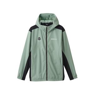 デサント DESCENTE AIRY TRANSFER TOUGH ライトリップ フードロゴ フルジップフーディー ユニセックス 秋 冬 カーキ 枯草色 パーカー ジャケット DMMXJF12-KHBK｜mario