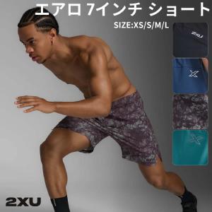 2XU ツータイムズユー エアロ 7インチ ショート メンズ ネイビー 紺 スポーツ ランニング ショート パンツ MR6904B-MDN×SRF｜mario