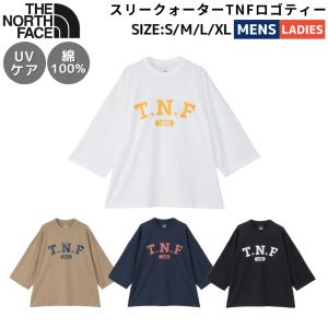 ザ・ノース・フェイス THE NORTH FACE スリークォーターTNFロゴティー メンズ レディース ユニセックス 春 秋 綿100％ カジュアル アウトドア シャツ 七分袖
