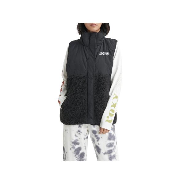 ロキシー ROXY UPON US VEST アポン アス ボアベスト レディース 秋 冬 ブラック...