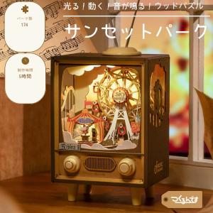 つくるんです tukurundesu AMT01 サンセットパーク パズル 3Dパズル ウッドパズル 立体パズル 子供 大人 親子 立体工作 工作キット おもちゃ 知育玩具 665020