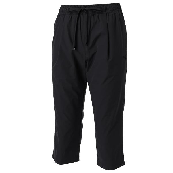 プーマ PUMA ESS ウーブン 3/4 パンツ レディース ブラック 黒 スポーツ フィットネス...