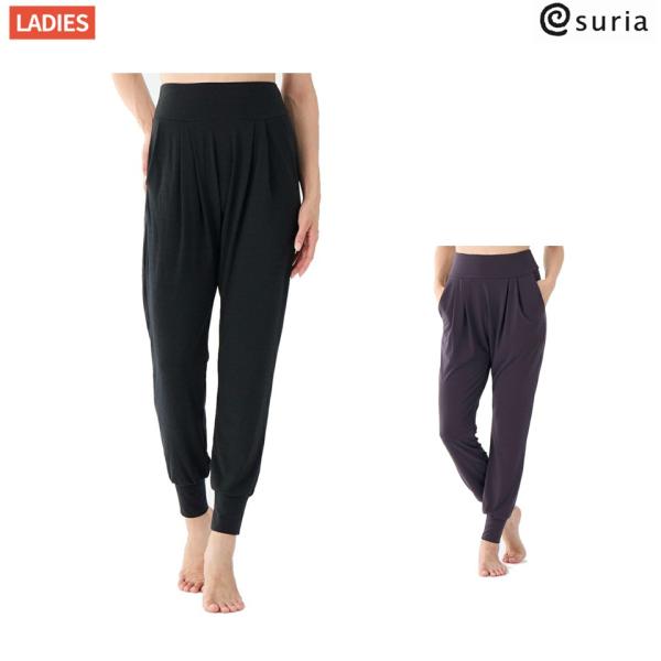 スリア suria マリーパンツ レディース スミクロ ブラックベリー スポーツ フィットネス ヨガ...