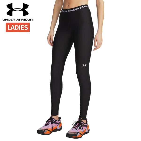 アンダーアーマー UNDER ARMOUR UAヒートギア レギンス レディース ブラック 黒 スポ...