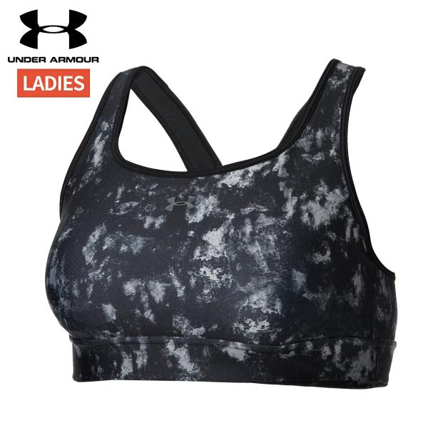 アンダーアーマー UNDER ARMOUR UAクロスバックブラ プリント ミディアムサポート レデ...