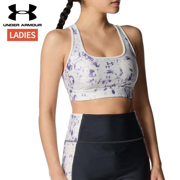 アンダーアーマー UNDER ARMOUR UAクロスバックブラ プリント ミディアムサポート レデ...