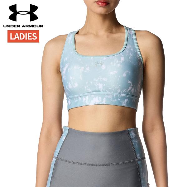 アンダーアーマー UNDER ARMOUR UAクロスバックブラ プリント ミディアムサポート レデ...