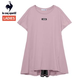 ルコック le coq sportif 接触冷感フレンチスリーブフレアシャツ レディース 春 夏 ピンク 桃色 スポーツ フィットネス 半袖 Tシャツ LZ6SHT03L-PK00