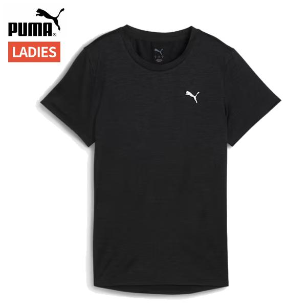 プーマ PUMA TAD ESS ヘザー 半袖 Tシャツ レディース 春 夏 ブラック 黒 スポーツ...
