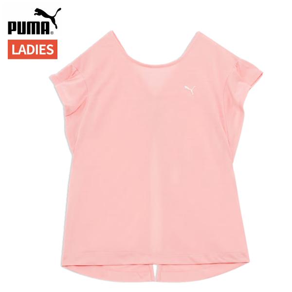 プーマ PUMA ヨガ 半袖 Tシャツ レディース 春 夏 ピンク 桃色 スポーツ フィットネス 半...