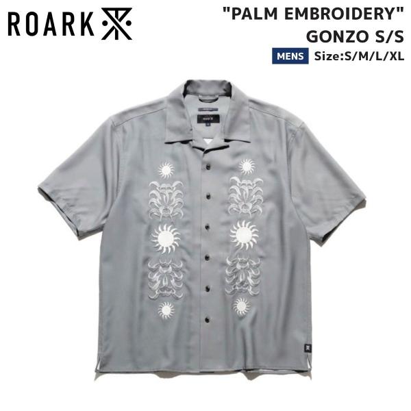 ロアーク ROARK PALM EMBROIDERY GONZO S/S MOON メンズ 春夏 シ...