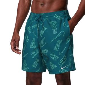 ナイキ NIKE ブレイカーマルチプリント7 ボレーショーツ メンズ グリーン 緑 海水浴 サーフパンツ トランクス 海パン NESSG550-N448