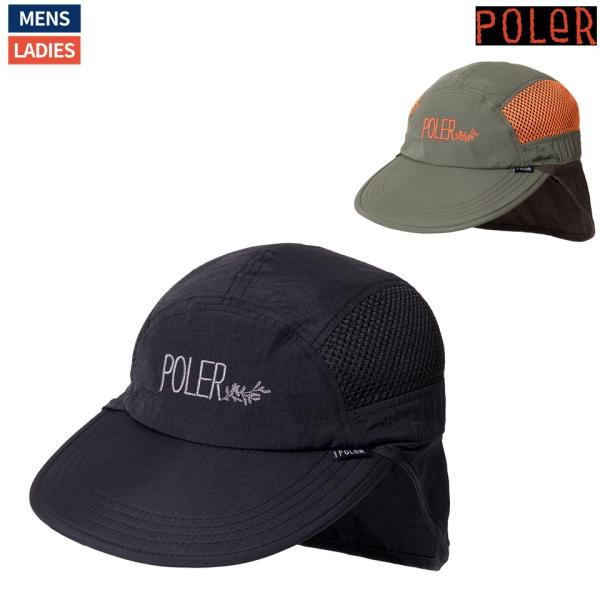 ポーラー POLeR LONG BILL FLOPPY SUNGUARD CAP サンガード付 日焼...