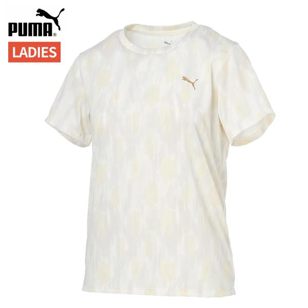 プーマ PUMA TAD AOP SS Tシャツ レディース 春 夏 ホワイト 白 スポーツ フィッ...