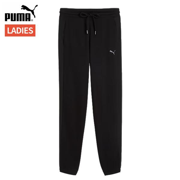 プーマ PUMA HER コンフォート ハイウェスト スウェットパンツ レディース ブラック 黒 ス...