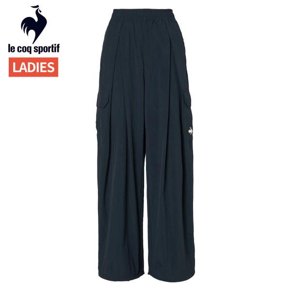 ルコック le coq sportif ナイロンワッシャーカーゴパンツ(はっ水) レディース ネイビ...