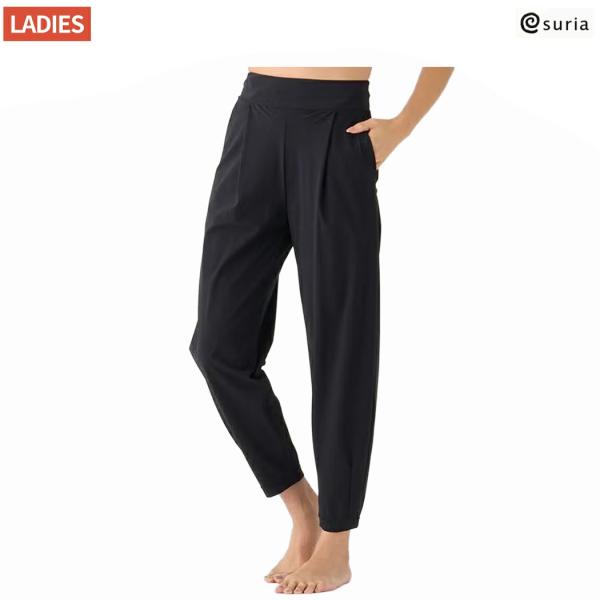 スリア suria ルネパンツ レディース スポーツ ヨガ フィットネス タックパンツ ロングパンツ...