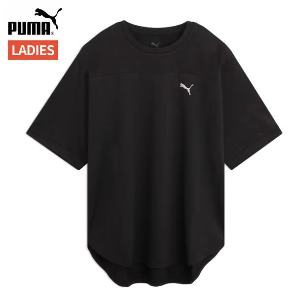 プーマ PUMA TAD JQ ブロック 半袖 Tシャツ レディース 春 夏 ブラック 黒 スポーツ...