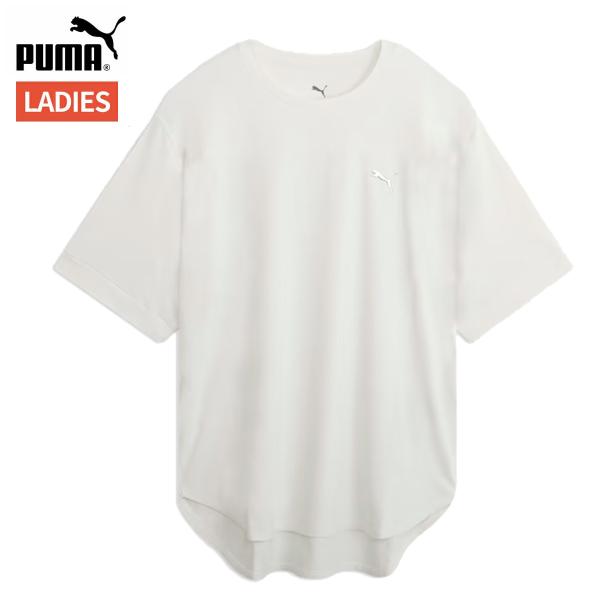 プーマ PUMA TAD JQ ブロック 半袖 Tシャツ レディース 春 夏 ホワイト 白 スポーツ...