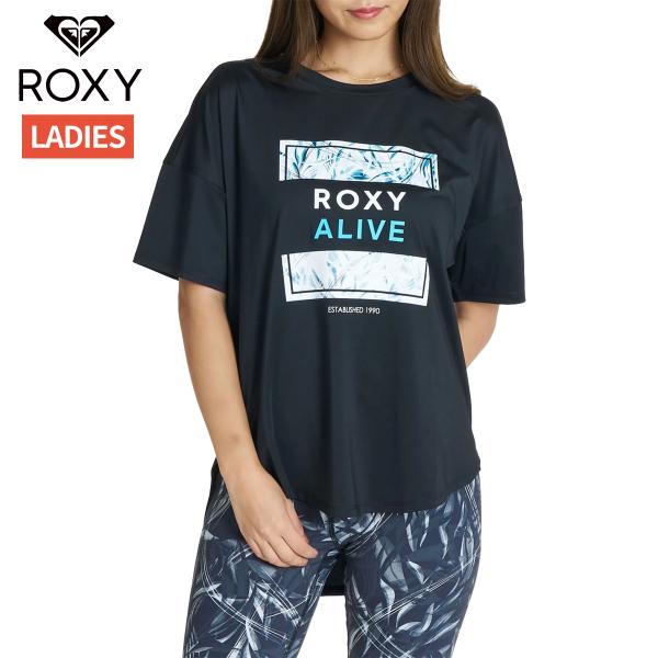 ロキシー ROXY FEEL FREE S/S TEE バックロング グラフィックTシャツ レディー...
