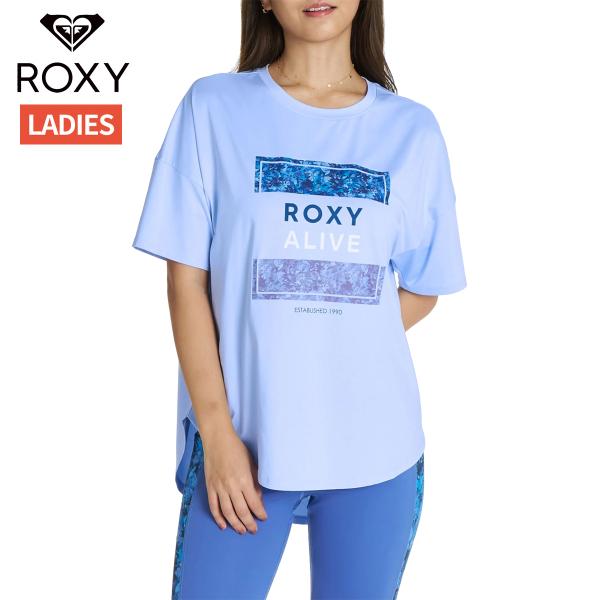ロキシー ROXY FEEL FREE S/S TEE バックロング グラフィックTシャツ レディー...