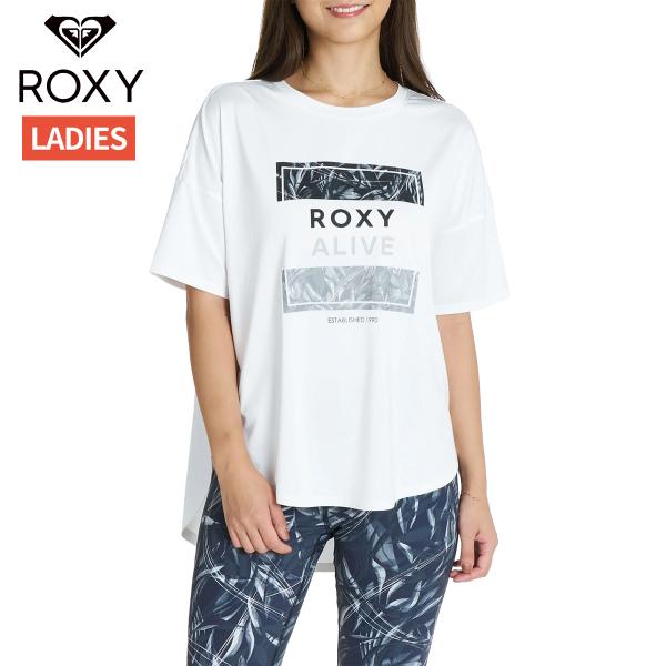 ロキシー ROXY FEEL FREE S/S TEE バックロング グラフィックTシャツ レディー...